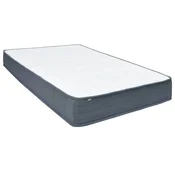 Vidaxl Box spring vzmetnica 190x140x20 cm srednje mehka blago