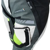Cappa Racing Kalhoty moto dámské FIORANO textilní šedé/bílé XL