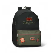 Pepe Jeans unisex. 68923D1 Prilagodljiv nahrbtnik 44cm zelen (OSFA), Priložnostno, Zelena, Poliester