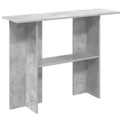 Vidaxl Konzolna miza Betonsko siva 100 x 30 x 75 cm Inženirski les