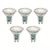 Komplet 5 pametnih GU10 50mm LED žarnic prozornih 4,7W 345 lm 2200-4000K