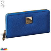 Princ Leather Ženski kožni novcanik Zip Luxury, Plavi