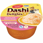 Inaba Dashi Delights za mačke Piščanec z lososom, 70 g