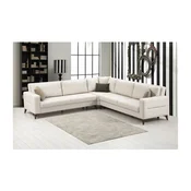 Kristal 3+Corner+3 - Beige Beige Corner Sofa-Bed