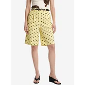 pucka Hlače Shorts limonino-rumena