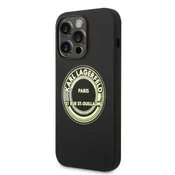 Karl Lagerfeld Trdi ovitek Karl Lagerfeld za iPhone 14 Pro, črne barve