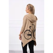 Sweatshirt with a camel cycling print