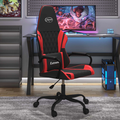 vidaXL Masažna igraca stolica crno-crvena od umjetne kože