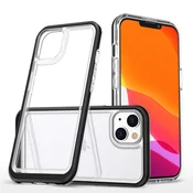 Hurtel Clear 3in1 ovitek za iPhone 14 Plus, črn okvir