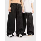 Urban Classics Pleated With Long Pocket Jeans black washed