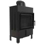 Kratki vgradni kamin LUCY/12/BLACK