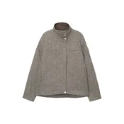 Pull&Bear Prehodna jakna temno siva/bela