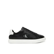Calvin Klein Superge Low Pro Cup Laceup Lth Moire HW0HW02845 Črna
