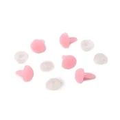 Žametni smrček z varovalom 14x15 mm - prah (5 kompletov)