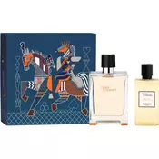 HERMES Terre DHermes darilni set VIII. parfum 75 ml + balzam po britju 15 ml + gel za prhanje 40 ml