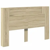 Krevetna ploca s LED-om s policom Sonoma 160 x 16,5 x 103,5 cm