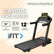 Pro-Form Carbon Pro 9000 – 3,6 CHP – 16” HD TFT – možnost uporabe iFit – premaknite svoje meje doma