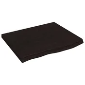 Kupaonska radna ploca tamnosmeda 60x60x(2-4) cm tretirano drvo