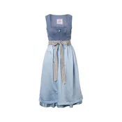 MARJO Dirndl Freudensee bež/modra/svetlo modra