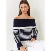 Bianco Lucci Pulover Pullover modra/bela