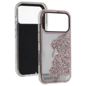 Onasi Teddy Bear ovitek za iPhone 17 Pro - roza