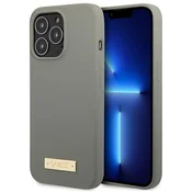 Ovitek Guess GUHMP13LSPLG za iPhone 13 Pro/13 6.1 siv/siv Logo Plate MagSafe
