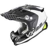 Scorpion VX-22 Air Ares motocross kaciga crno-bijela-fluo žuta