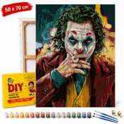 shumee Slika po številkah z okvirjem Joker v rdečem jopiču 50x70 cm
