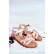 Childrens Sandals for Girls pattern Snake Pink Lilo