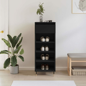 Ormaric za cipele crni 40 x 36 x 105 cm od konstruiranog drva