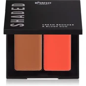 BPerfect Shaded Cream Bronzer & Blush Duo bronzer in rdečilo odtenek 02 Medium