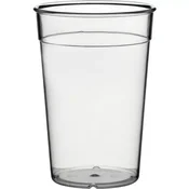Gastro plastični kozarec za večkratno uporabo z oznako 0,5 l, prozoren