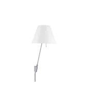 MALA STENSKA SVETILKA COSTANZINA D13api ALUMINIJASTA Z BELIM SENČNIKOM LP1D13ANP00020+LP9D1331437702