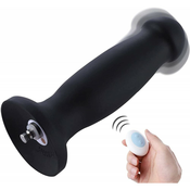 HiSmith HSA68 Vibrating Silicone Butt Plug KlicLok 7.28 Black