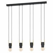 EGLO viseca lampa BITACHITO 4xE27 93 cm crna mesing bez senila 98858