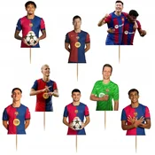 Dekorativni okraski za mafine ali kolačke FC Barcelona Barca 8 kosov.