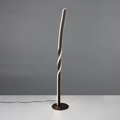 Reality Leuchten Stojna LED-svetilka Ginko, črna mat, kovina, višina 110 cm - Dnevna soba/jedilnica - Sodobni