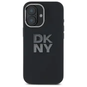1 to 3 OVITEK IZ TEKOČEGA SILIKONA DKNY HARDCASE ZA IPHONE 16 6.1 Z VISOKIM LOGO