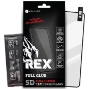 Sturdo Rex kaljeno steklo Honor Magic 5 Lite, full face - črno