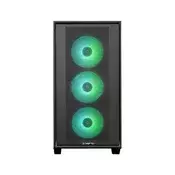 Chieftec HUNTER 3 USB-C ATX RGB ohišje, črno