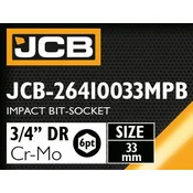 JCB Udarni BIT 3/4 33mm 6-kutni Cr-Mo NASTAVAK  za nasadni kljuc