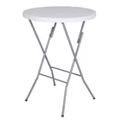 LINDER EXCLUSIV Zložljiva okrogla bistro miza 80x110 cm MC4700 - Bela