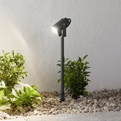 Lucande zunanji reflektor Galina, z ozemljitvijo, vtič, siv, 40 cm - Sodobni - temno siva - Kovina