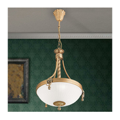 Orion HL 6-1611/3 - Luster na lancu ROCCA 3xE27/60W/230V, precnik 32 cm, bronza/bela
