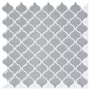 vidaXL Ploščica Lanturn 10 pcs Siva 27 x 27 cm Poliuretan in PET