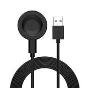 Polnilec za pametno uro Techsuit THC2 za Huawei Watch 4/4 Pro/GT4/Honor 4 Pro, 10W z namiznim držalom - črn