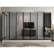 Hanah Home ormar sa reflektujucim staklom Nisa 20662, 315 cm, pešcar
