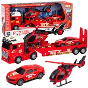 slomart Gasilski reševalni set: tovornjak, helikopter, avto