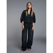 Bershka Kavbojke črn denim