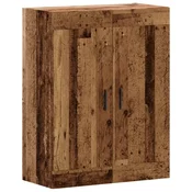 MAISON CHIC Stenska omarica - Zidna omarica starinski les 69,5x34x90 cm inženirski les iu1293, (22062909)